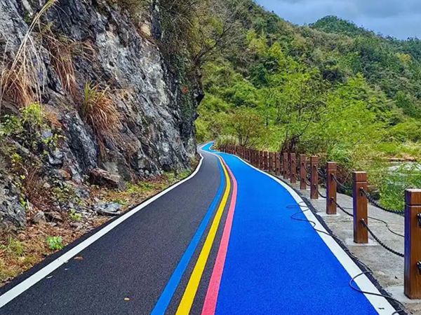 丽水彩色沥青道路